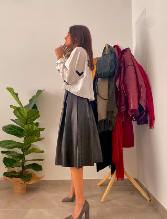 Μαύρη balloon φούστα