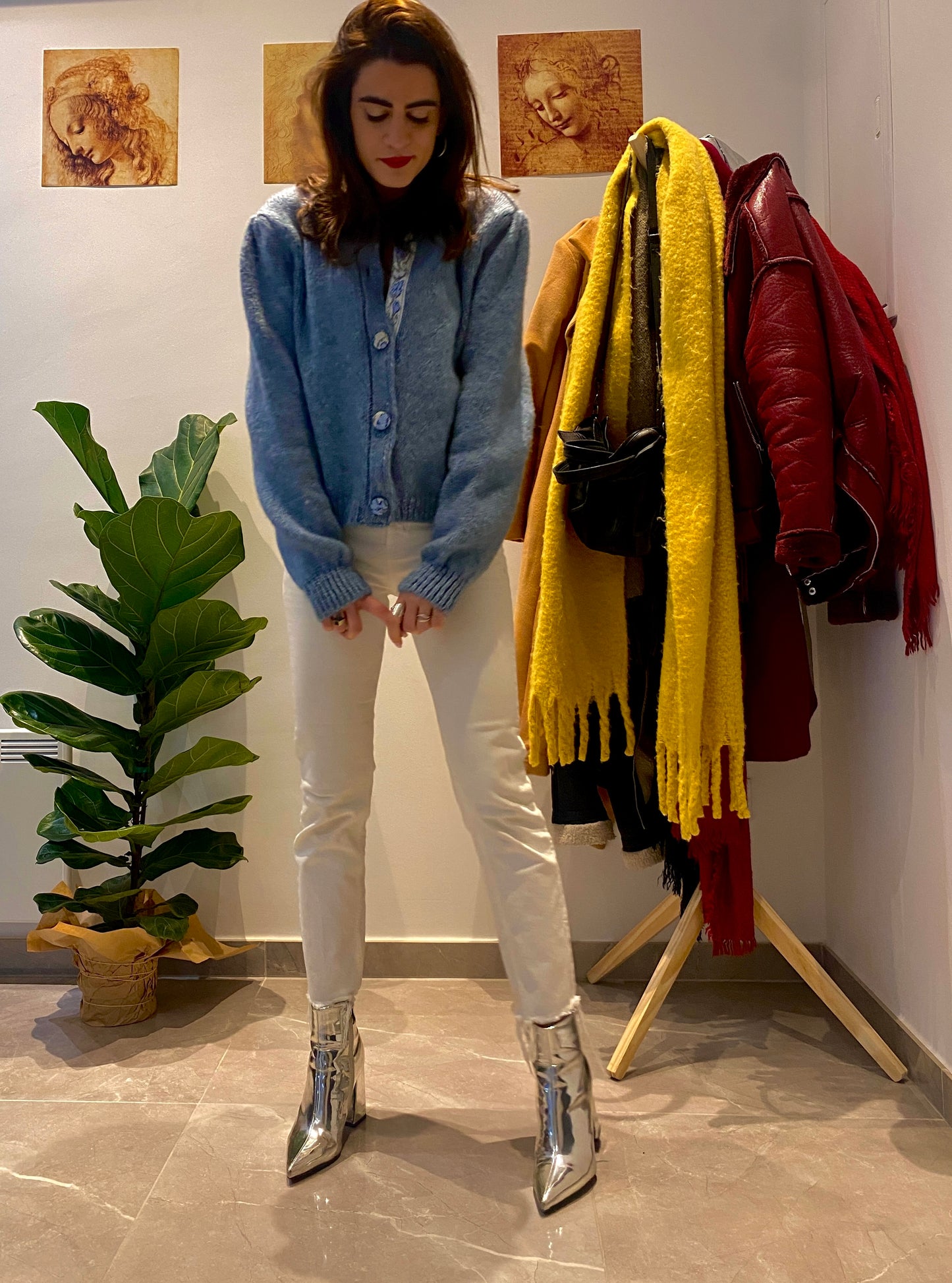 Γαλάζια ζακέτα