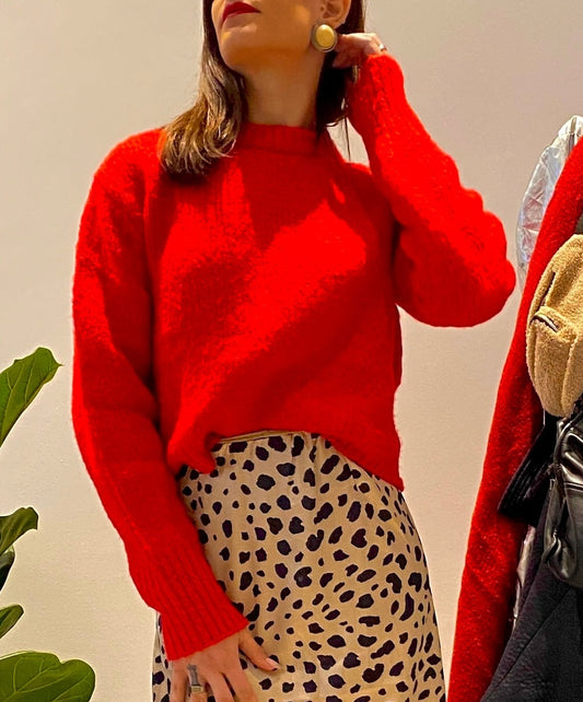 Κόκκινο πουλόβερ/τρικό