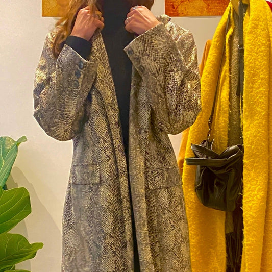 Vintage κροκό παλτό