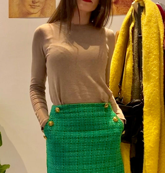 Ταμπά/Μπεζ τρικό