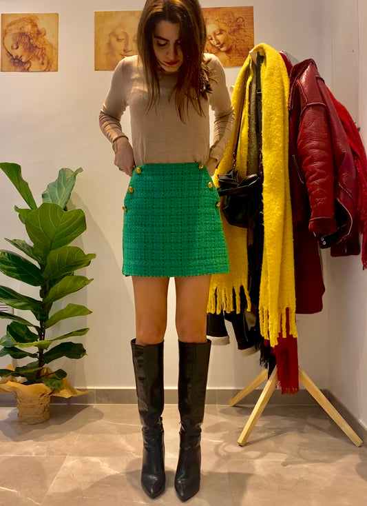 Ταμπά/Μπεζ τρικό