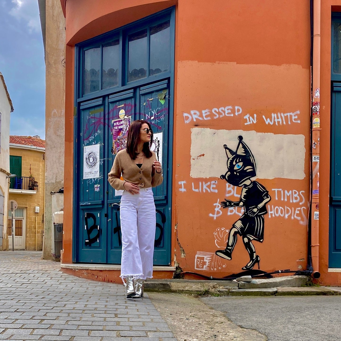 Crop ταμπά ζακέτα