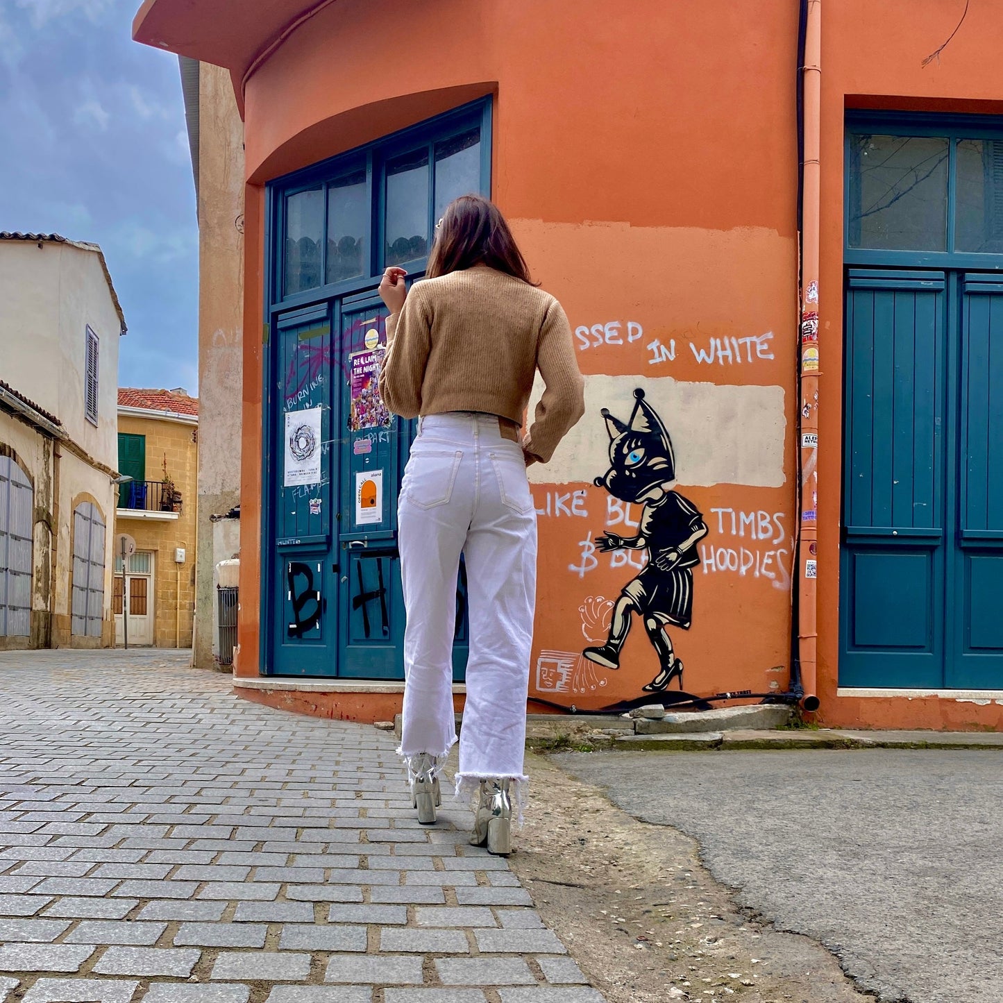 Crop ταμπά ζακέτα