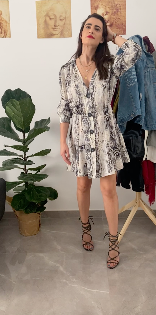 Κροκό φόρεμα