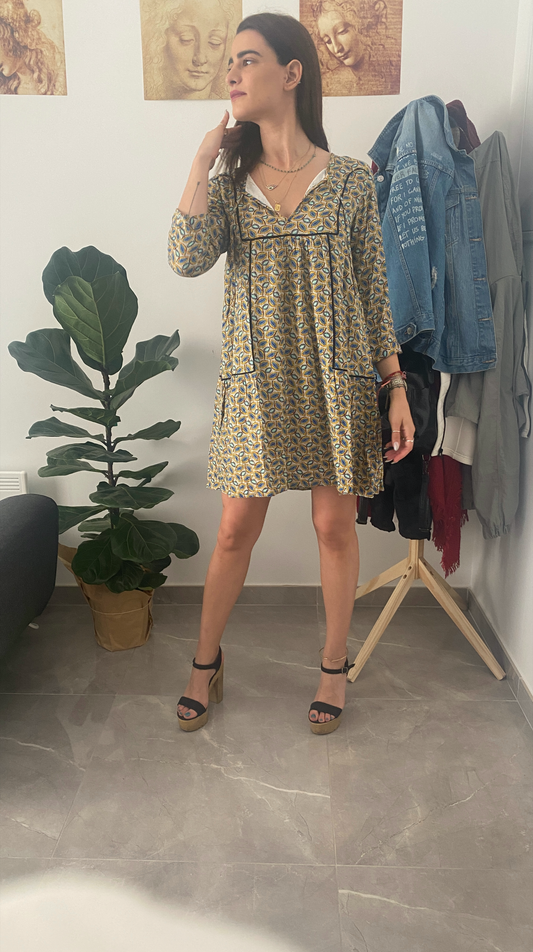 Πολύχρωμο boho φόρεμα